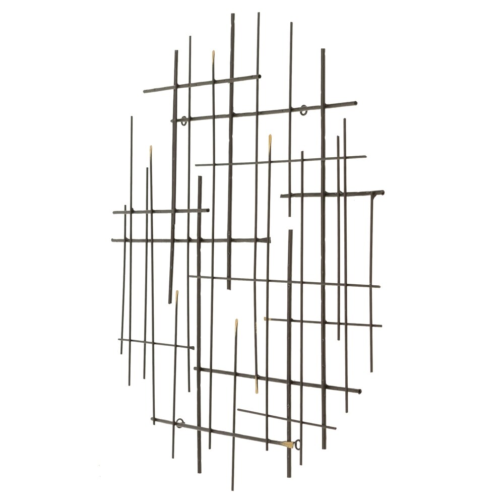 Decorazione da parete moderna in metallo Idakra di Carson Carrington - 28H x 28W x 1,5D