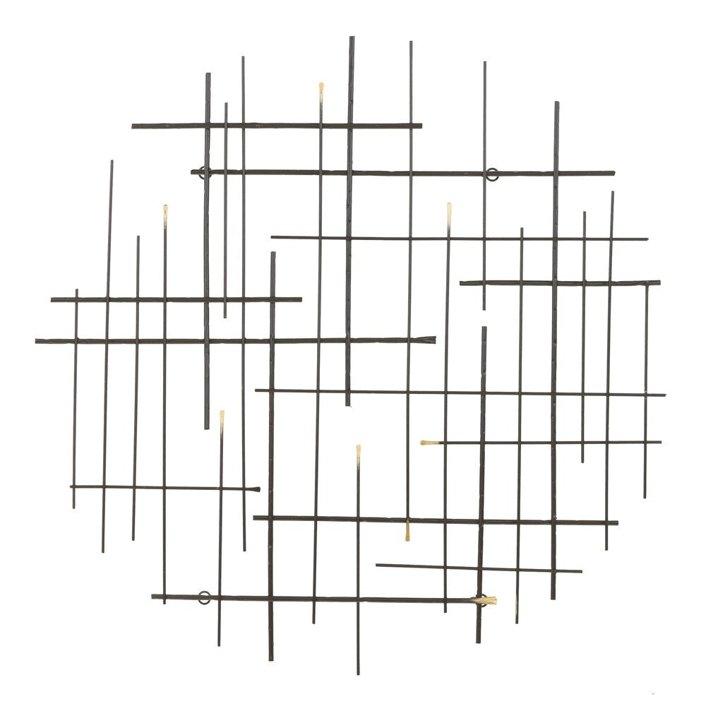 Decorazione da parete moderna in metallo Idakra di Carson Carrington - 28H x 28W x 1,5D
