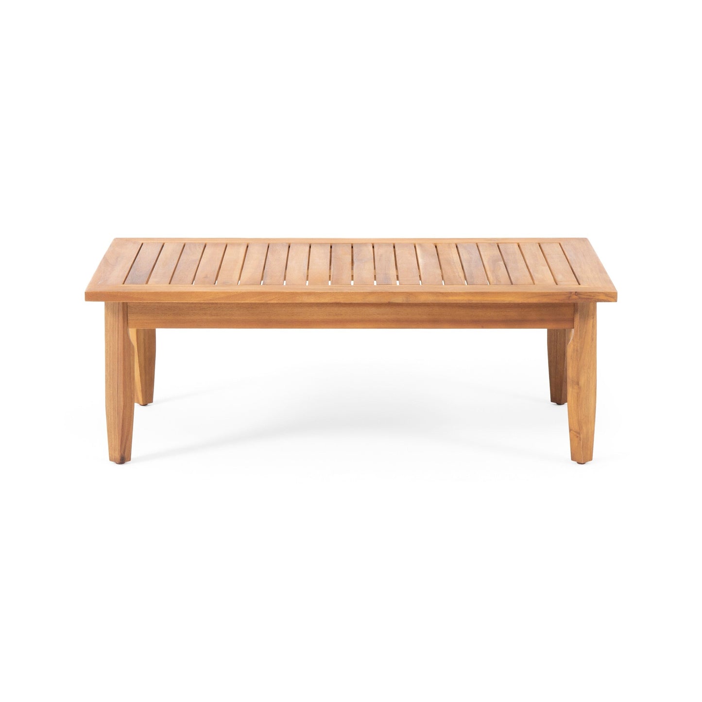 Set da salotto Aston Outdoor Mid-Century Modern in acacia con 4 posti e cuscini di Christopher Knight Home