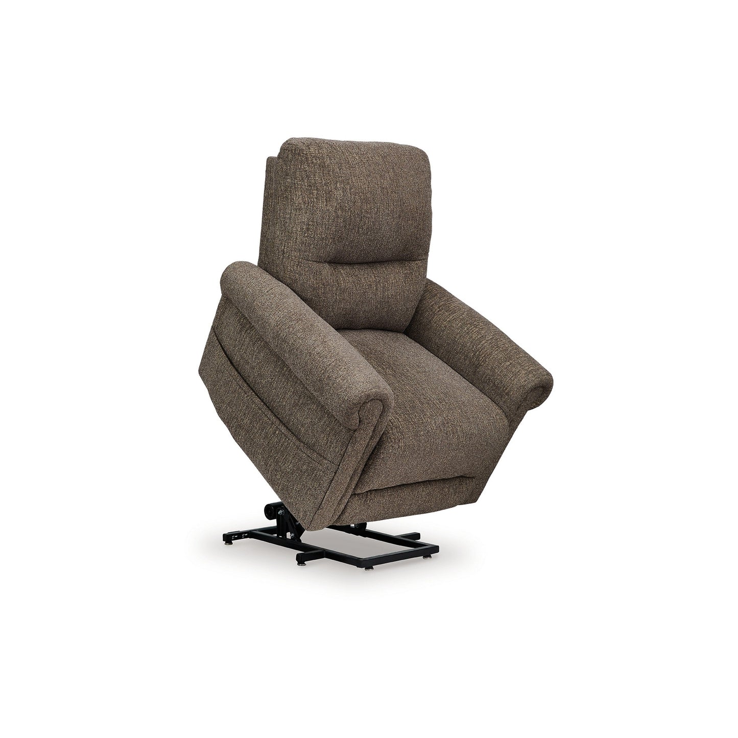Poltrona reclinabile Auro Power Lift, massaggio termico, poliestere color tortora