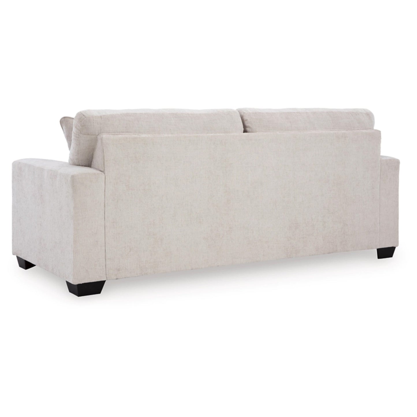 Divano letto matrimoniale Avie, 2 cuscini decorativi, poliestere avorio, 85 pollici