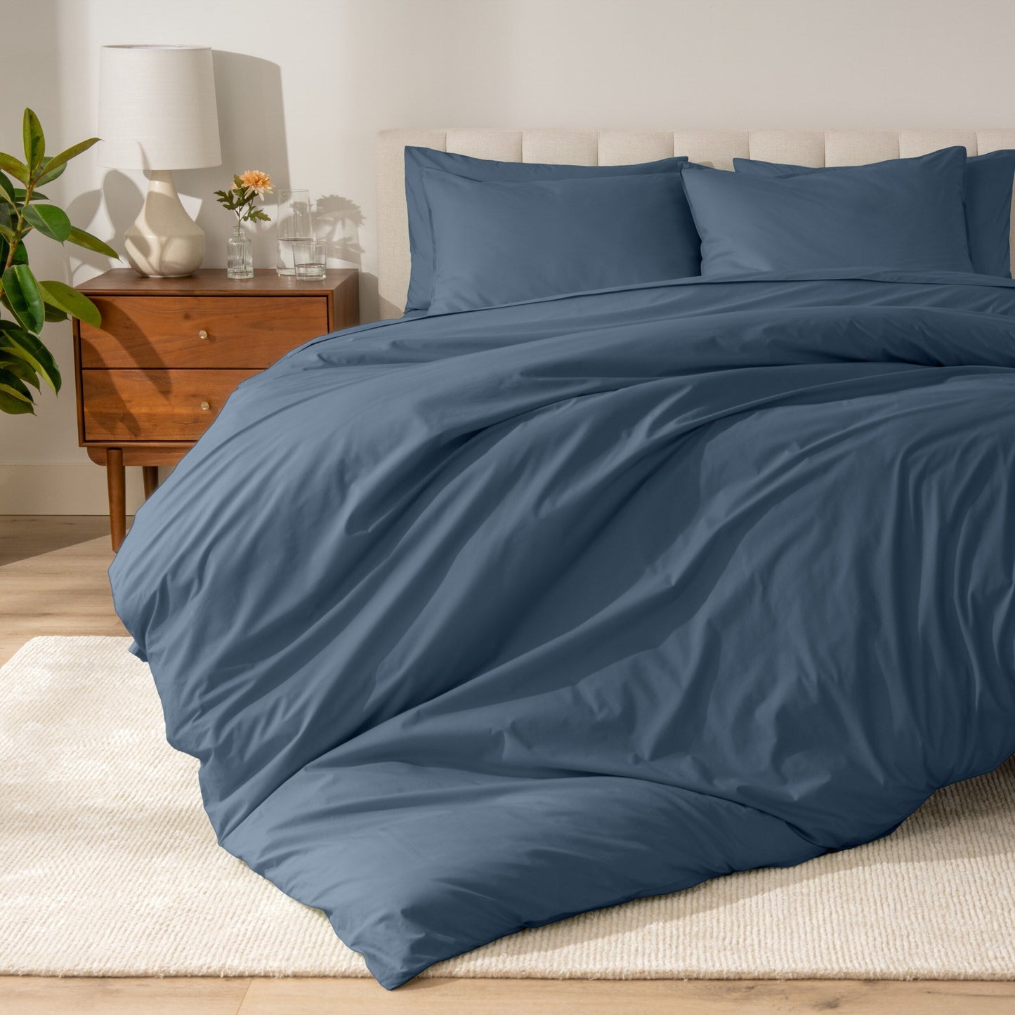Set copripiumino in percalle di cotone biologico Bare Home