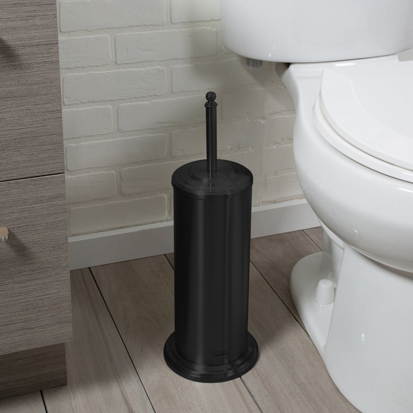 Set da bagno Bath Bliss con cestino, scopino e sturalavandini, 3 pezzi - Set da 3 pezzi