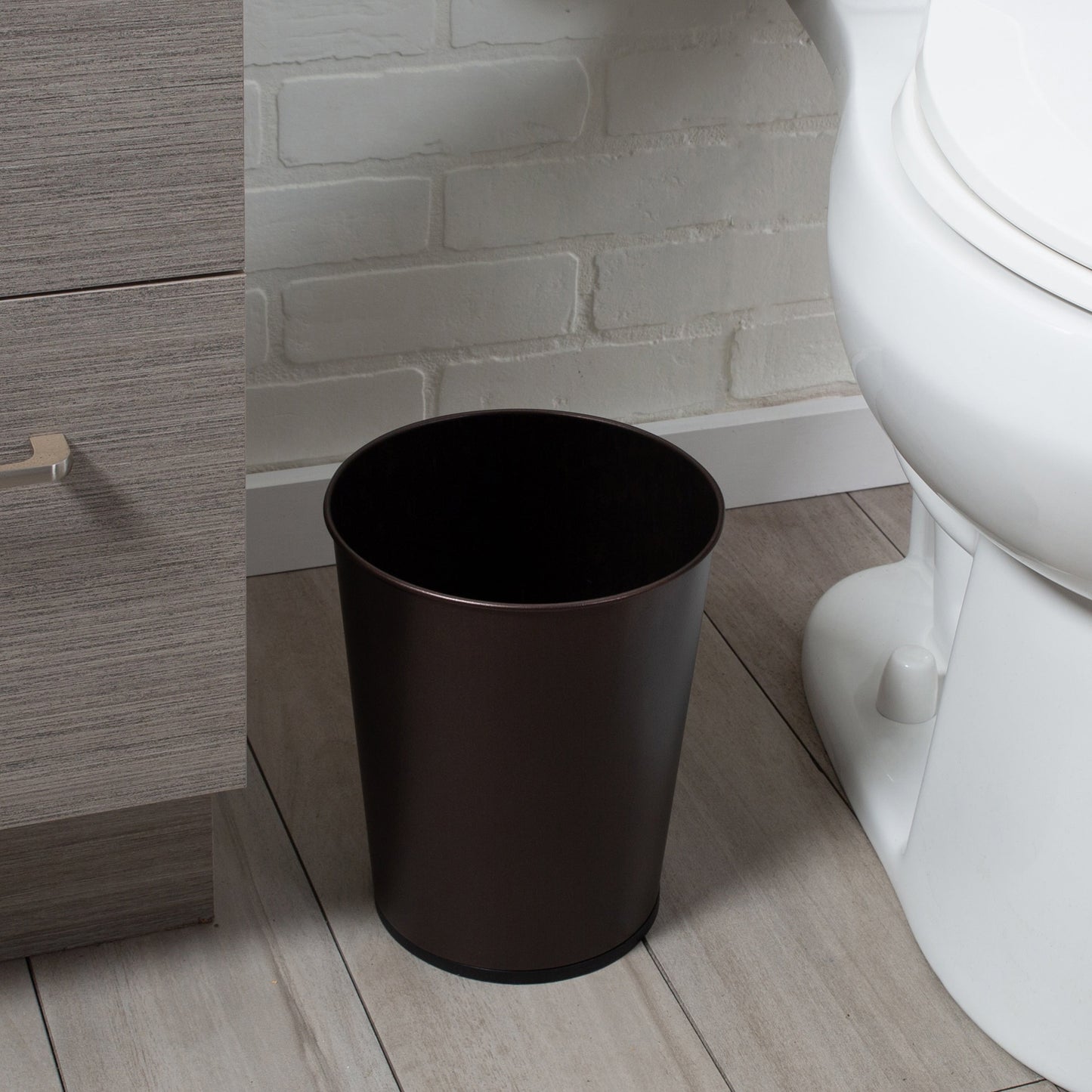 Set da bagno Bath Bliss con cestino, scopino e sturalavandini, 3 pezzi - Set da 3 pezzi
