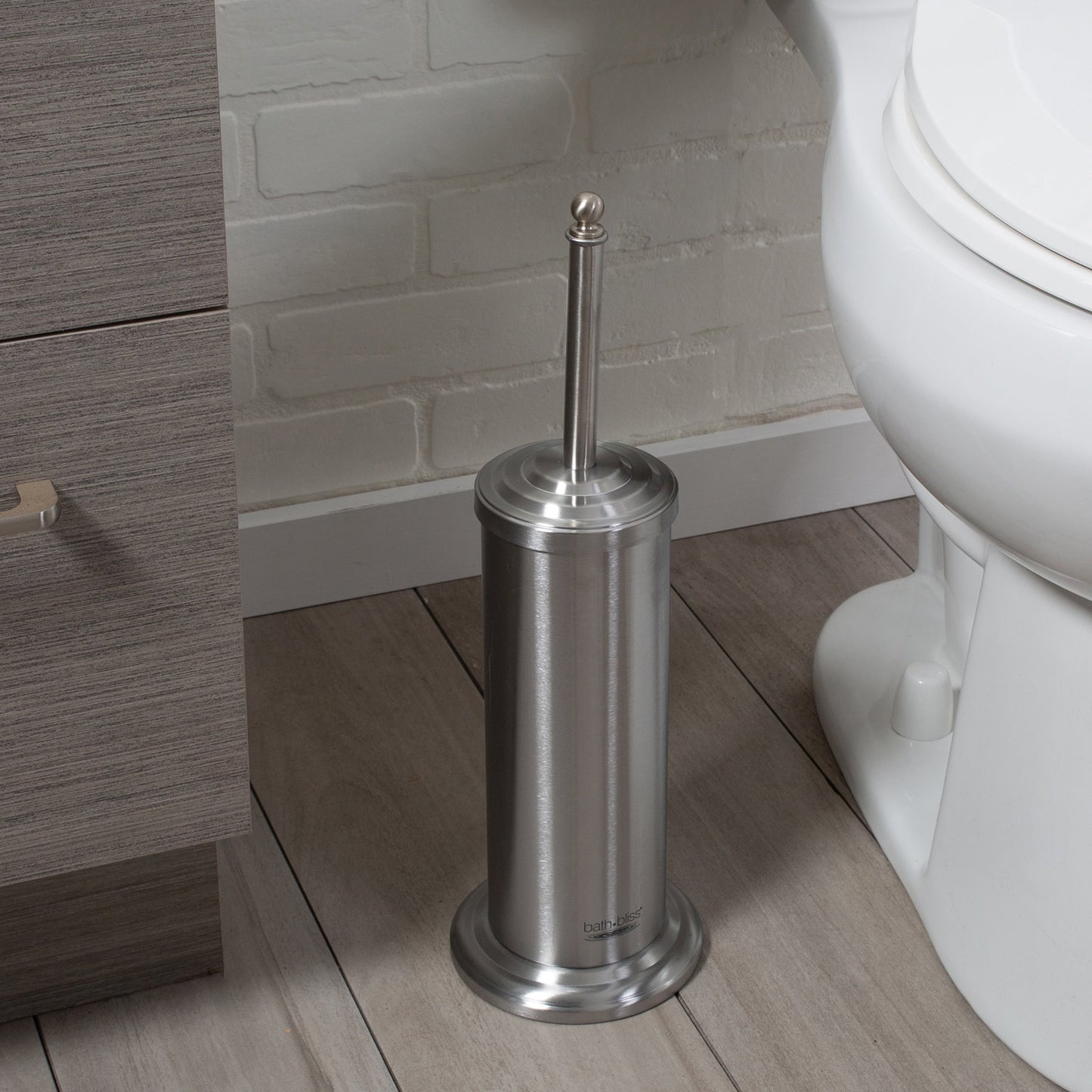 Set da bagno Bath Bliss con cestino, scopino e sturalavandini, 3 pezzi - Set da 3 pezzi