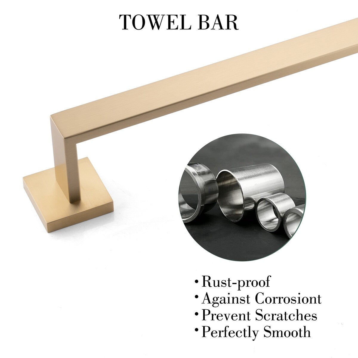 Set di accessori per il bagno Bathlet da 5 pezzi in acciaio inossidabile