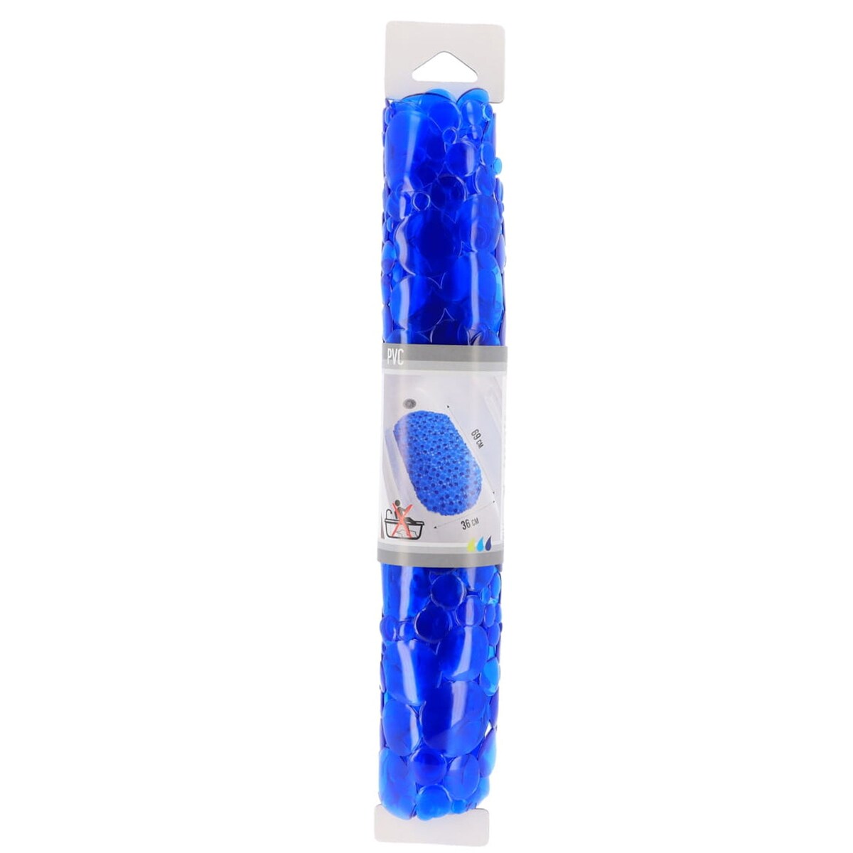 Tappetino antiscivolo ovale per vasca da bagno Bubbles 28 L x 15 W