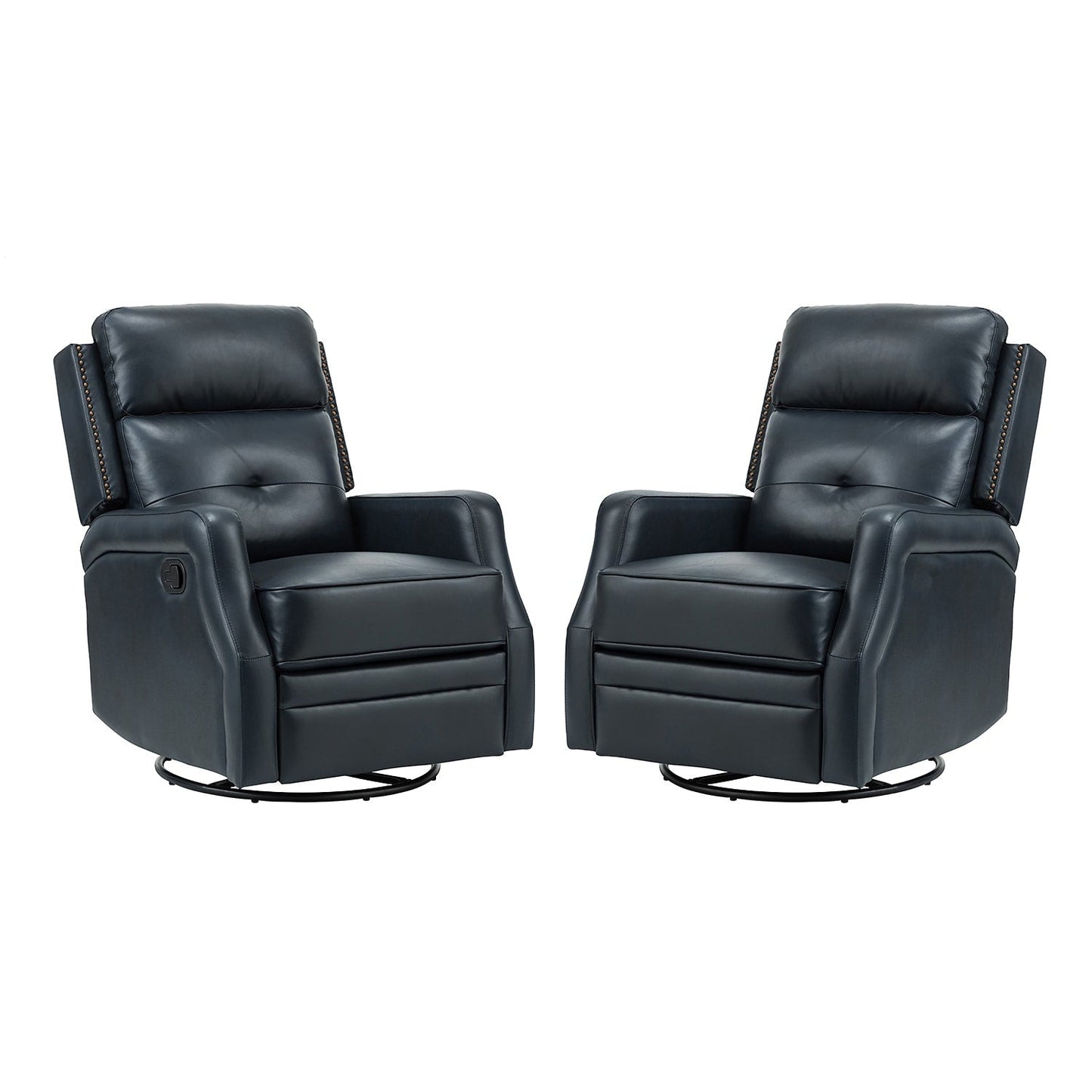 Set di 2 poltrone reclinabili Beatriz per soggiorno con base in metallo