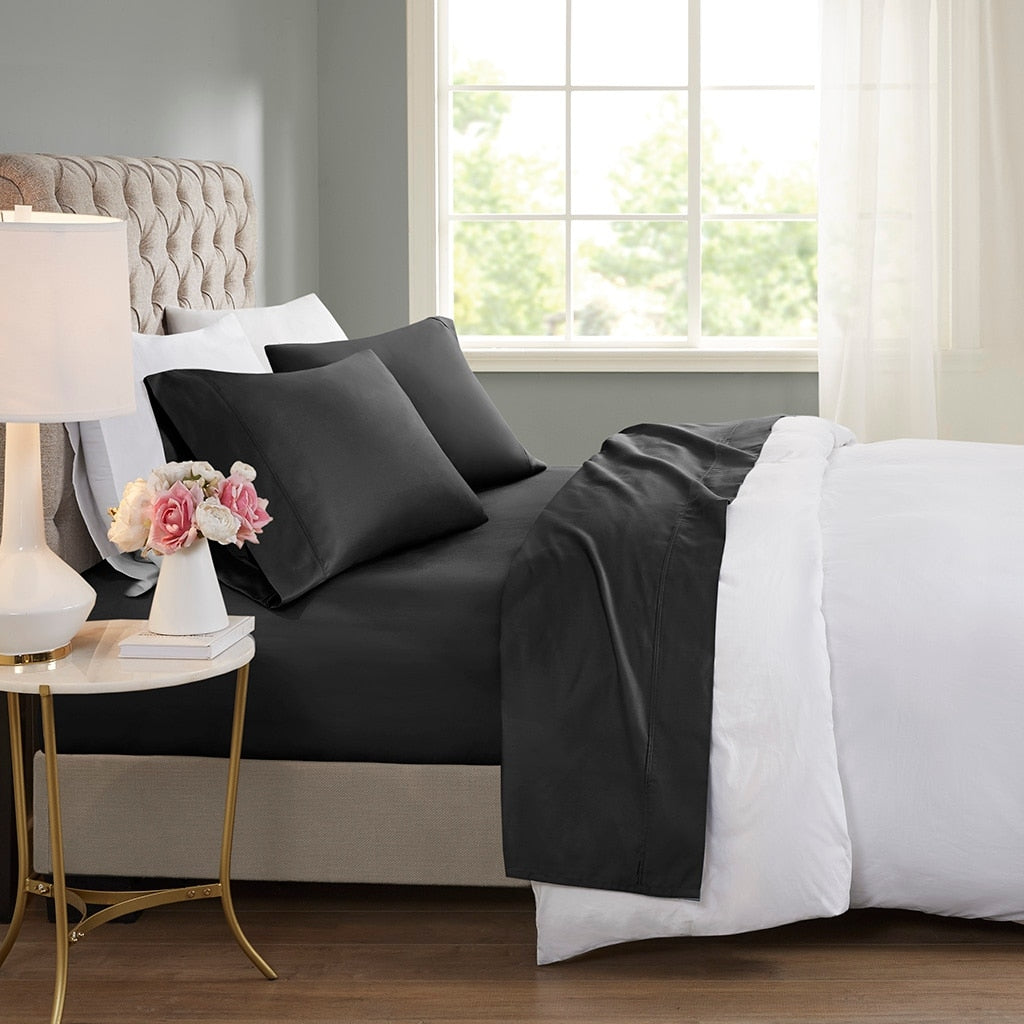 Beautyrest 600 Thread Count - Set di lenzuola rinfrescanti in misto cotone, 4 pezzi