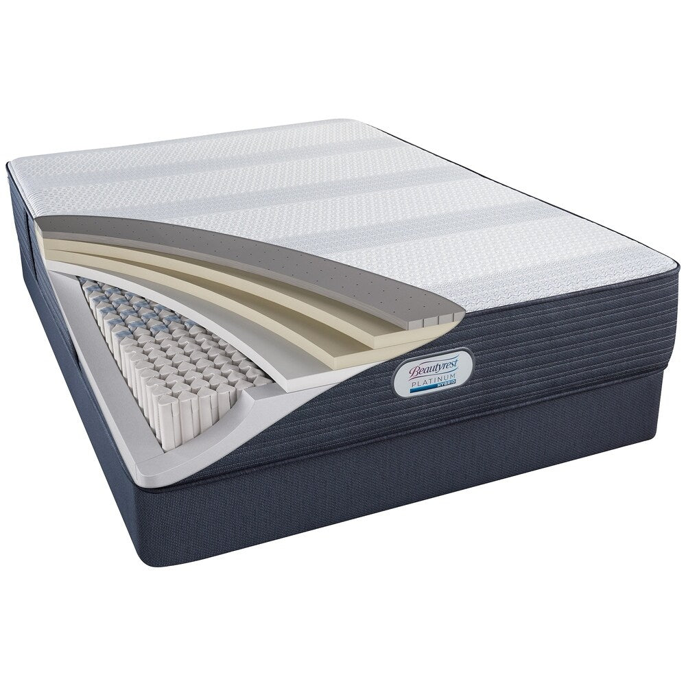 Set di materassi ibridi Beautyrest Platinum Atlas Cove da 13 pollici California King-size - N/D