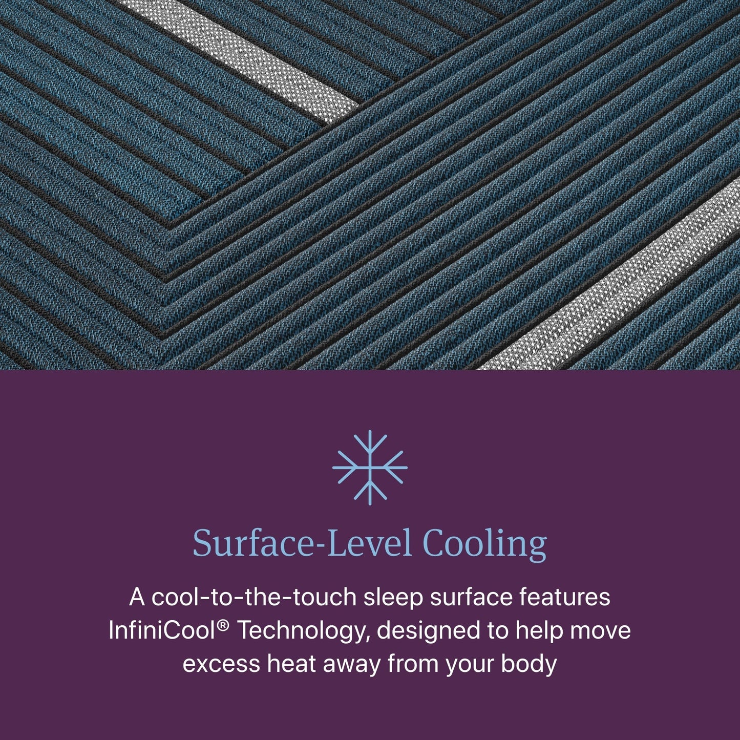 Materasso ibrido Beautyrest World Class Level Four Firm - Blu scuro