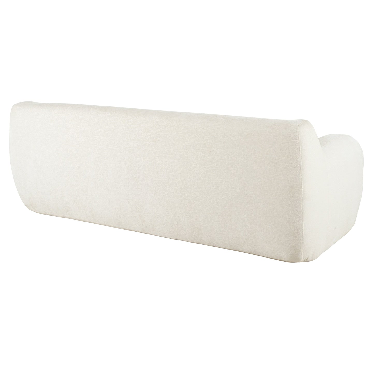 Divano a 3 posti Beige 81.5 Minimalist Compression con sedute ampie e imbottitura in schiuma ad alta densità per soggiorni