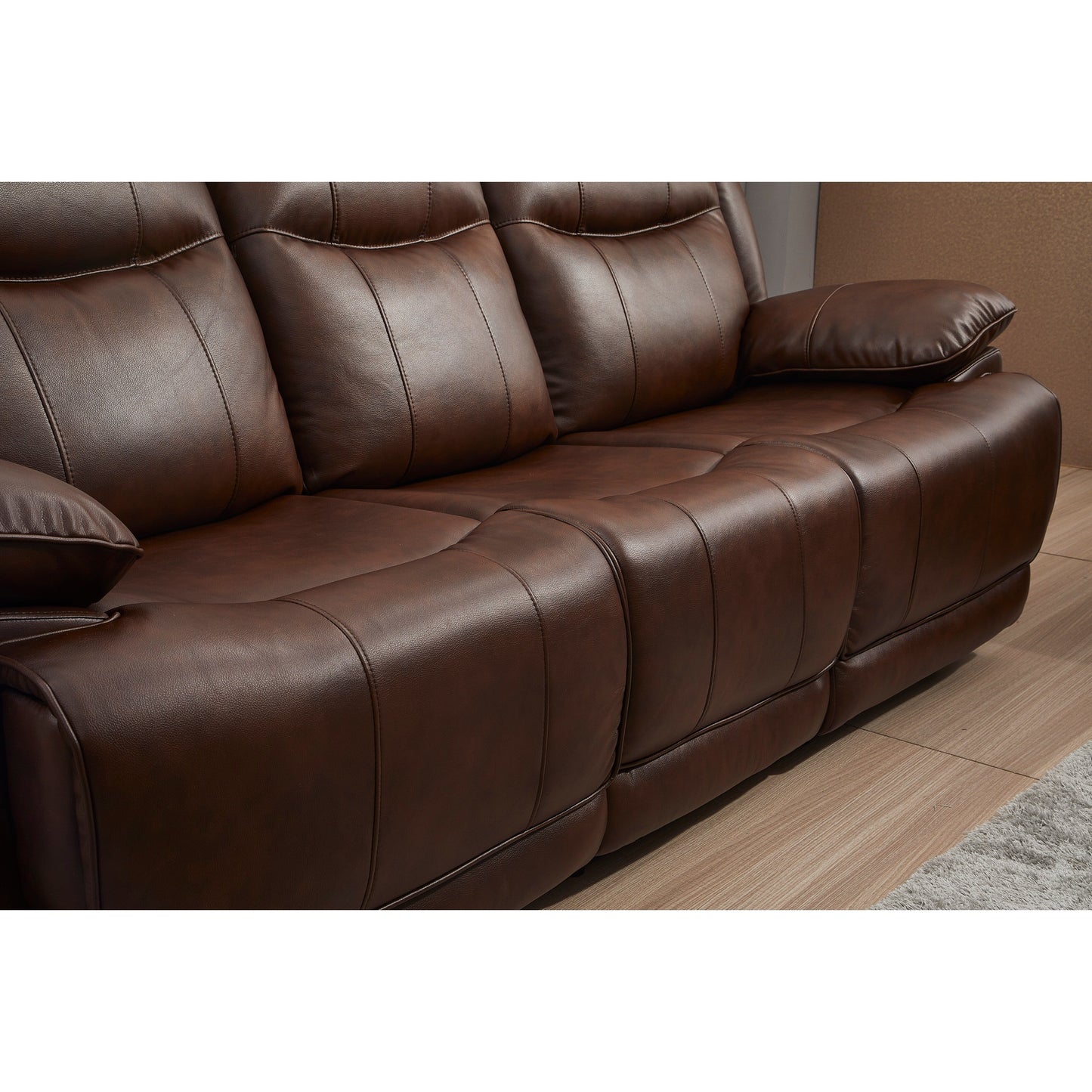 Divano reclinabile manuale in similpelle Betsy Furniture a 3 posti 8006