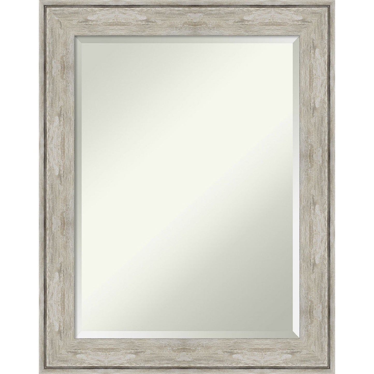 Specchio da parete per bagno bisellato - Cornice metallica screpolata