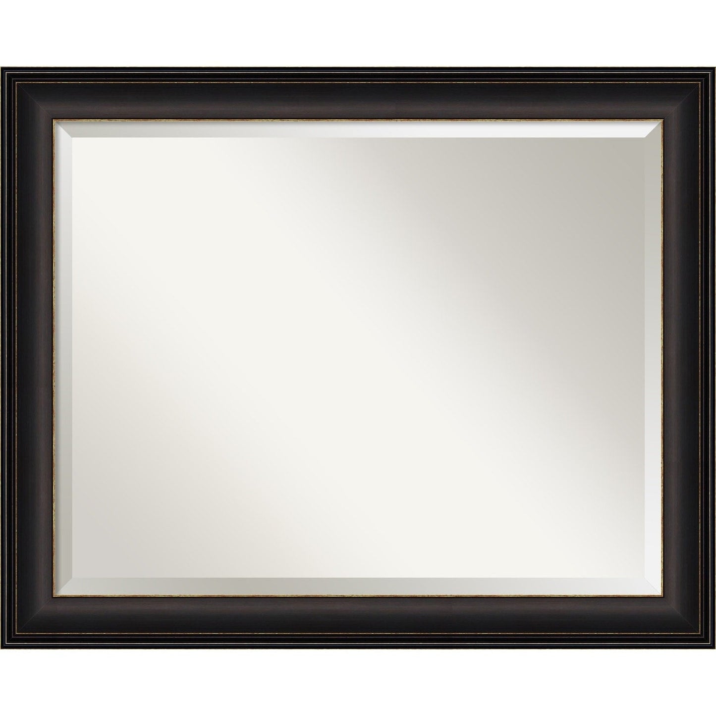 Specchio da parete per bagno bisellato - Cornice in bronzo oliato Trio - Cornice in bronzo oliato Trio