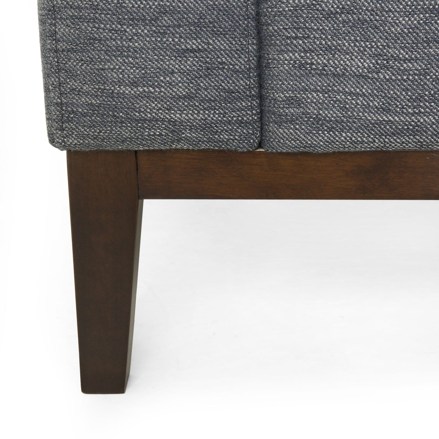 Divano a 3 posti in tessuto nero da 80'' con 3 cuscini, base in legno, struttura e gambe in legno massello, divano moderno per soggiorno
