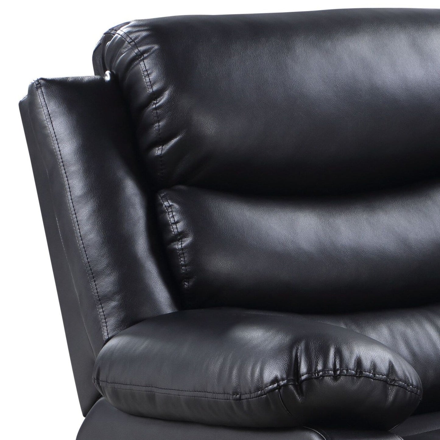 Poltrona reclinabile Power Motion in pelle sintetica nera