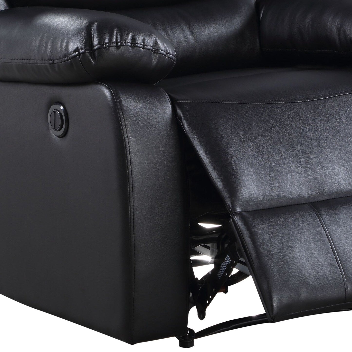 Poltrona reclinabile Power Motion in pelle sintetica nera
