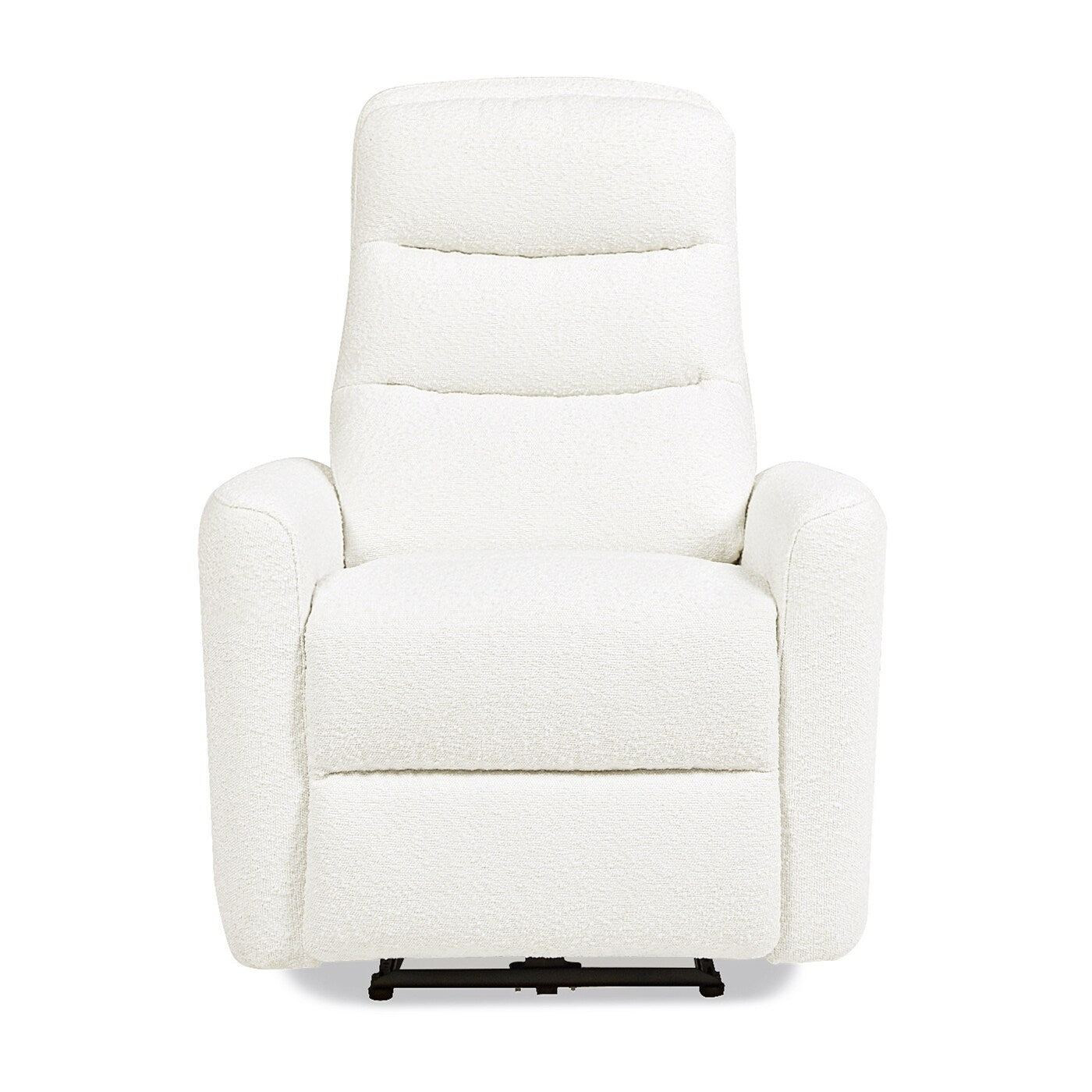 Poltrona reclinabile elettrica con schienale alto e rivestimento in tessuto Boucle Bloomy 35.5