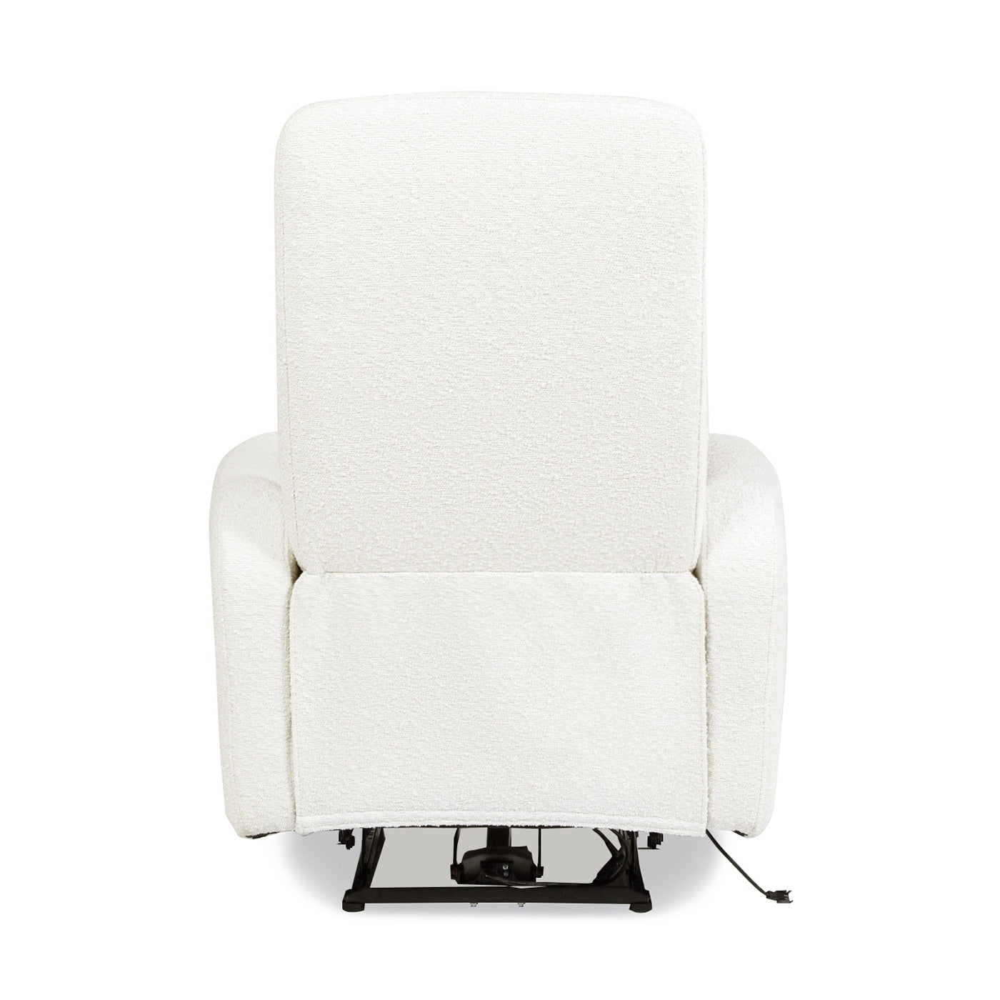 Poltrona reclinabile elettrica con schienale alto e rivestimento in tessuto Boucle Bloomy 35.5