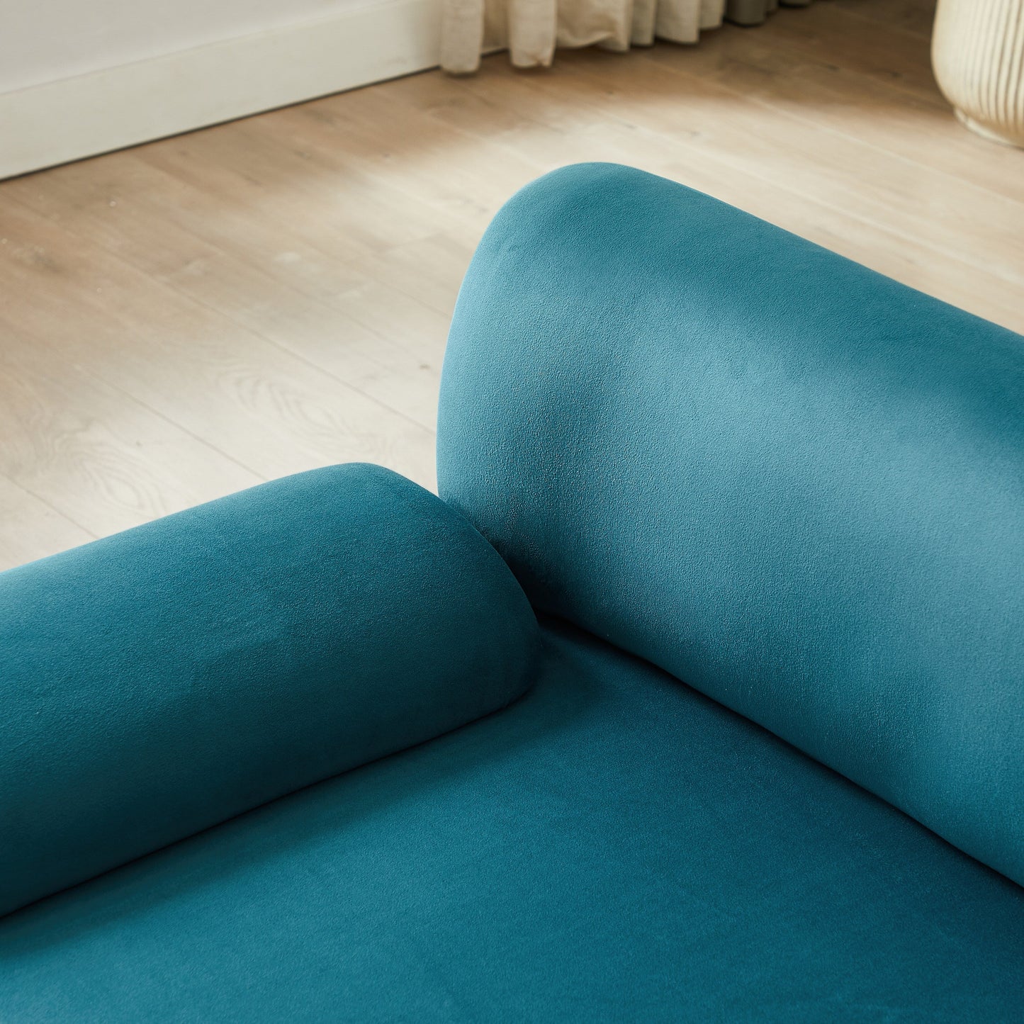 Divano componibile modulare a 3 posti Blue 105 con pouf mobile e seduta profonda