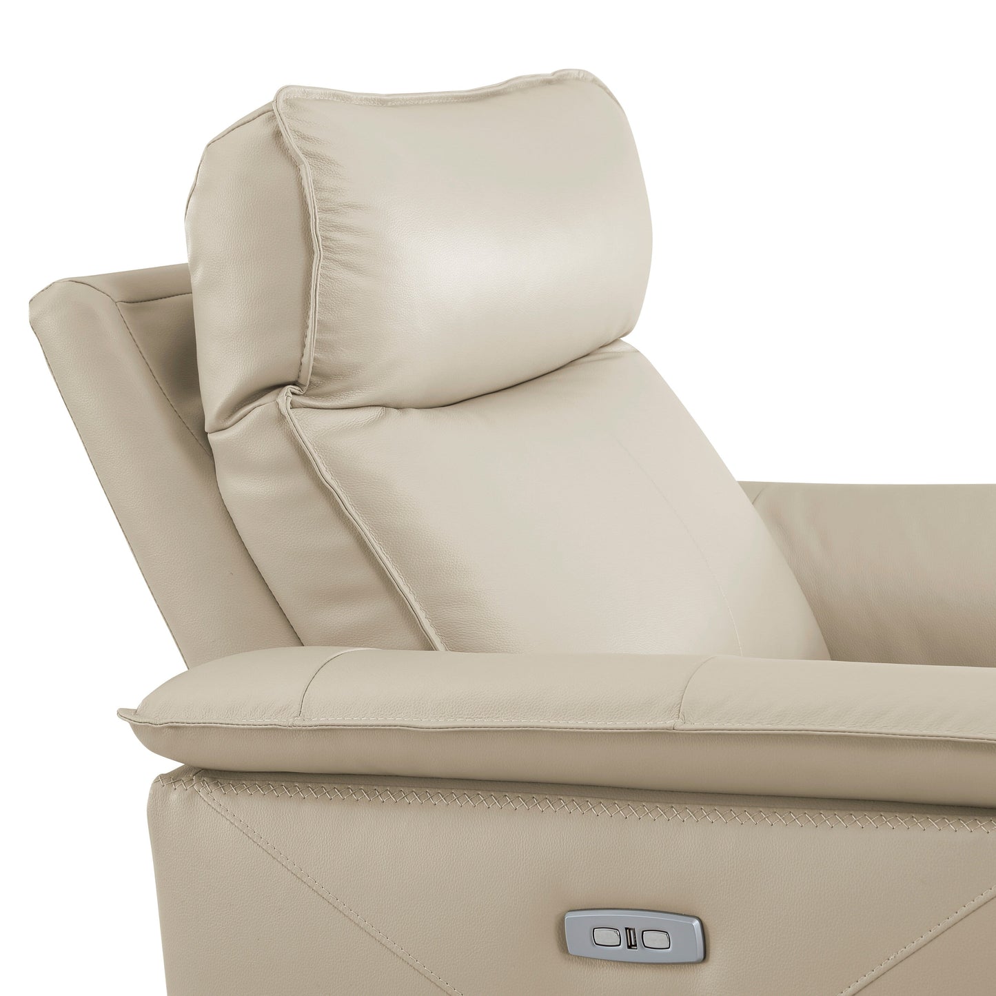 Poltrona reclinabile elettrica Blythe Leather Match
