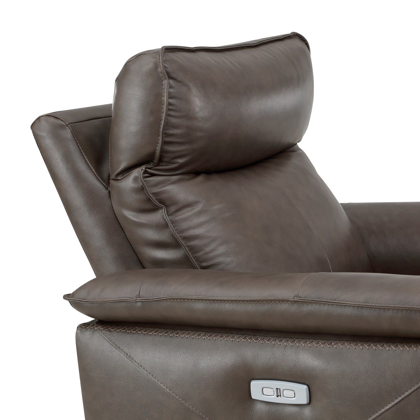 Poltrona reclinabile elettrica Blythe Leather Match