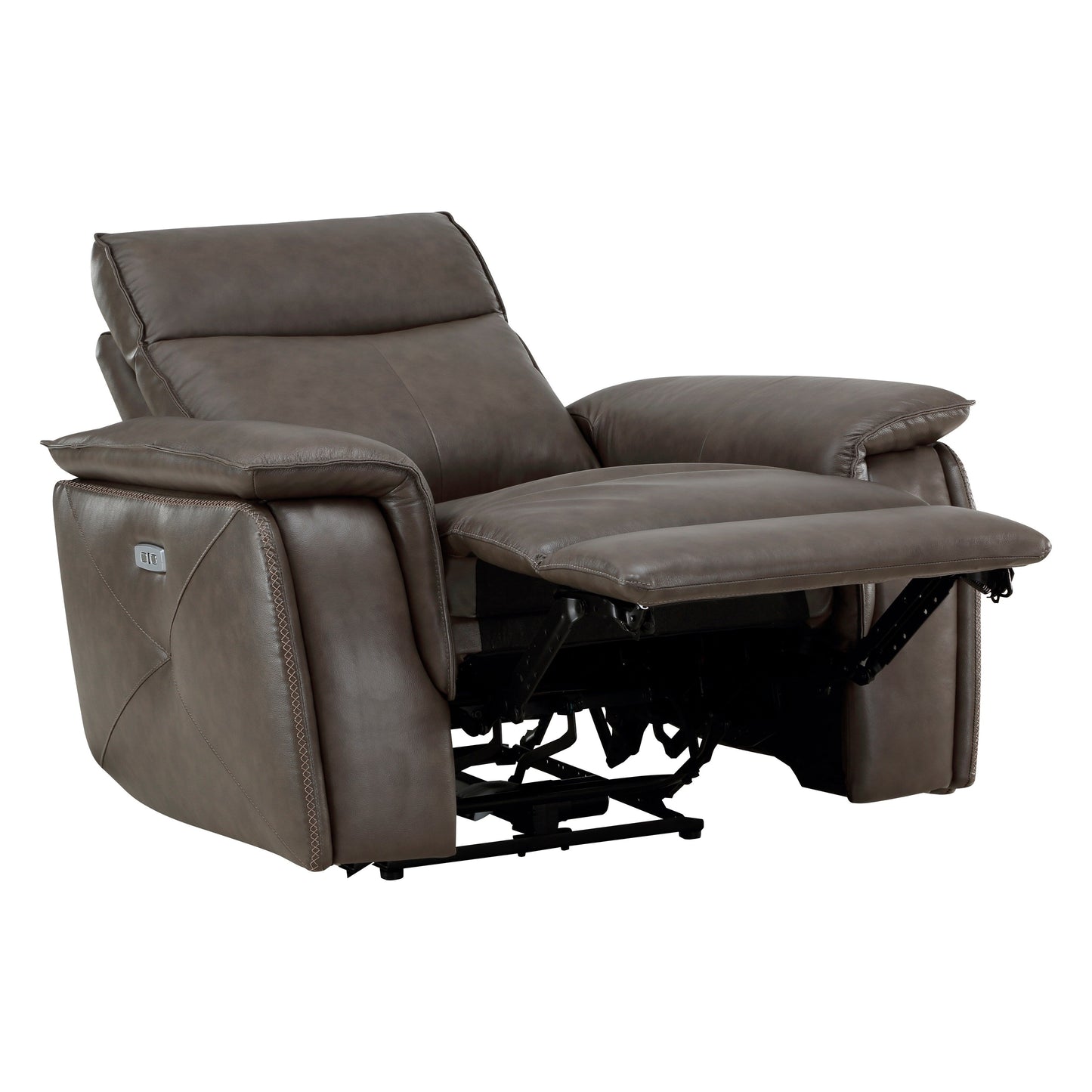 Poltrona reclinabile elettrica Blythe Leather Match