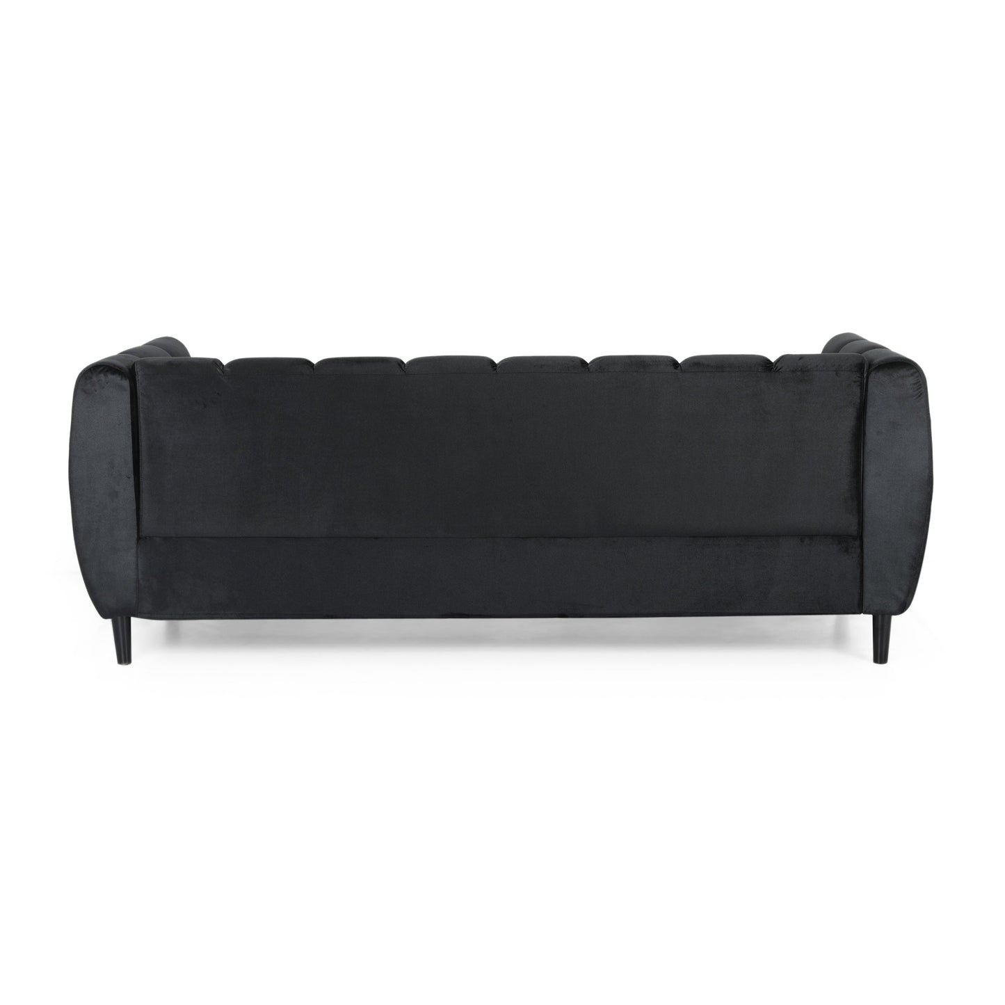Divano moderno Bobran in velluto a 3 posti di Christopher Knight Home - 30,00 P x 83,25 L x 30,25 A