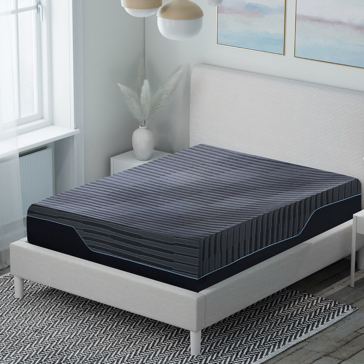 Materasso in memory foam e molle Bodipedic da 13 pollici con supporto ibrido, in una scatola
