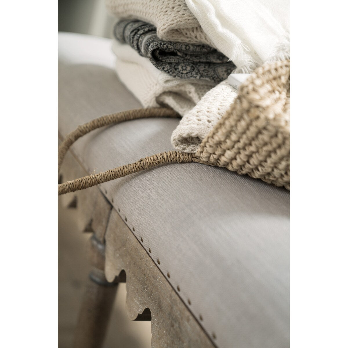 Panca da letto Boheme Madera - 56,5 L x 19 A x 17 P