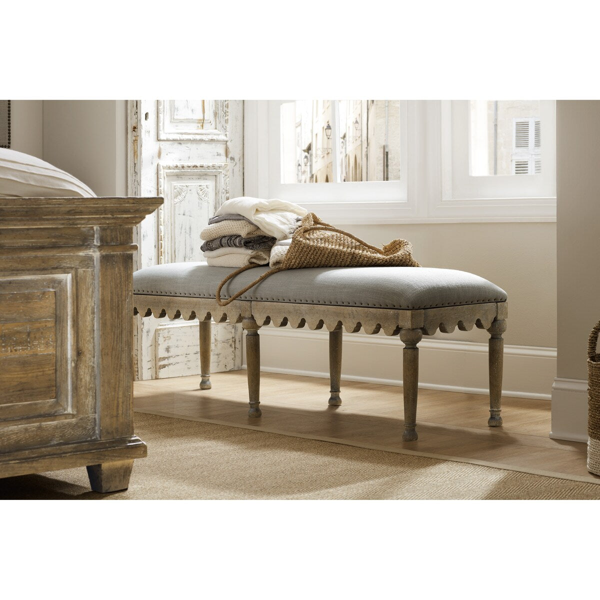 Panca da letto Boheme Madera - 56,5 L x 19 A x 17 P