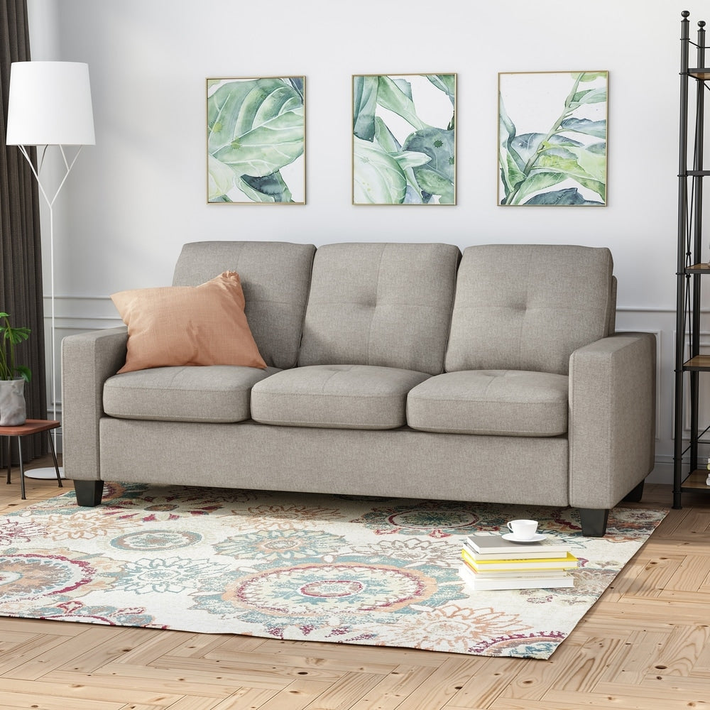 Divano a tre posti Bowden in poliestere di Christopher Knight Home
