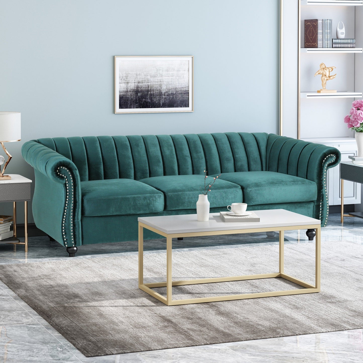 Divano in velluto Bowie Glam di Christopher Knight Home