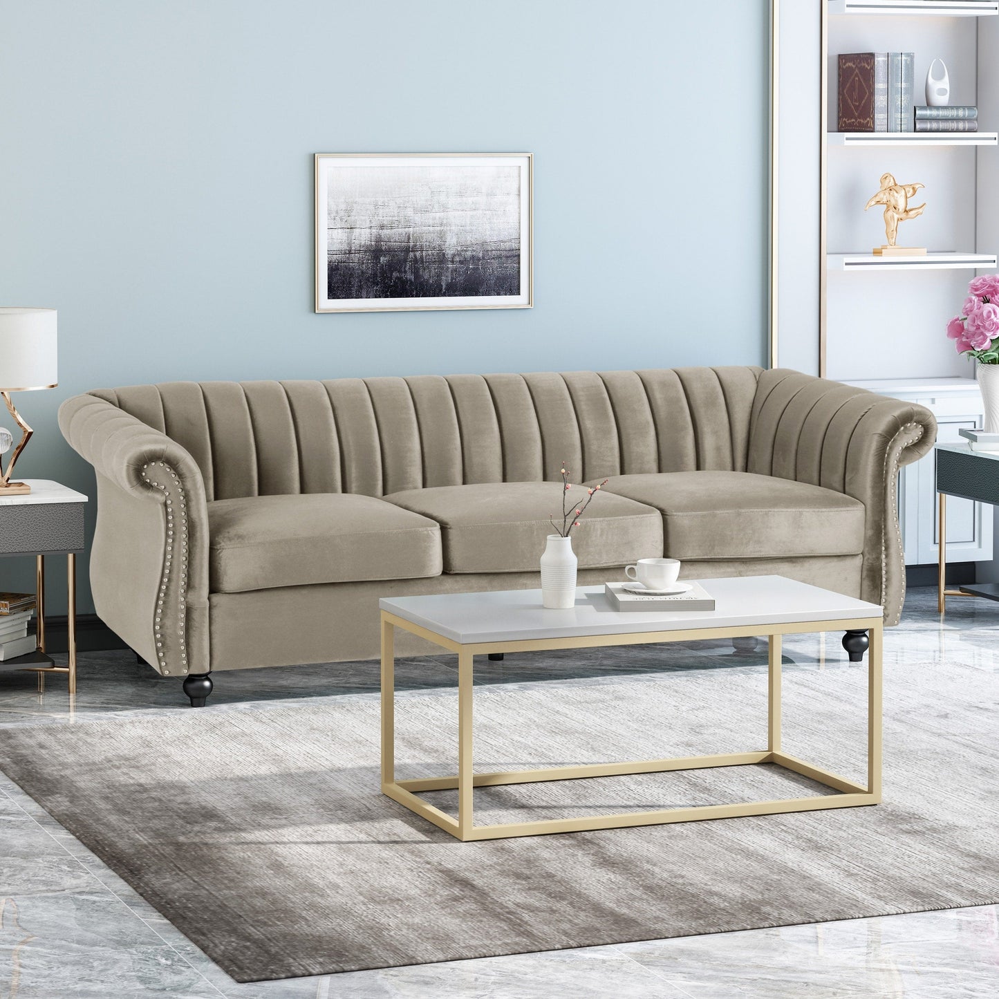 Divano in velluto Bowie Glam di Christopher Knight Home