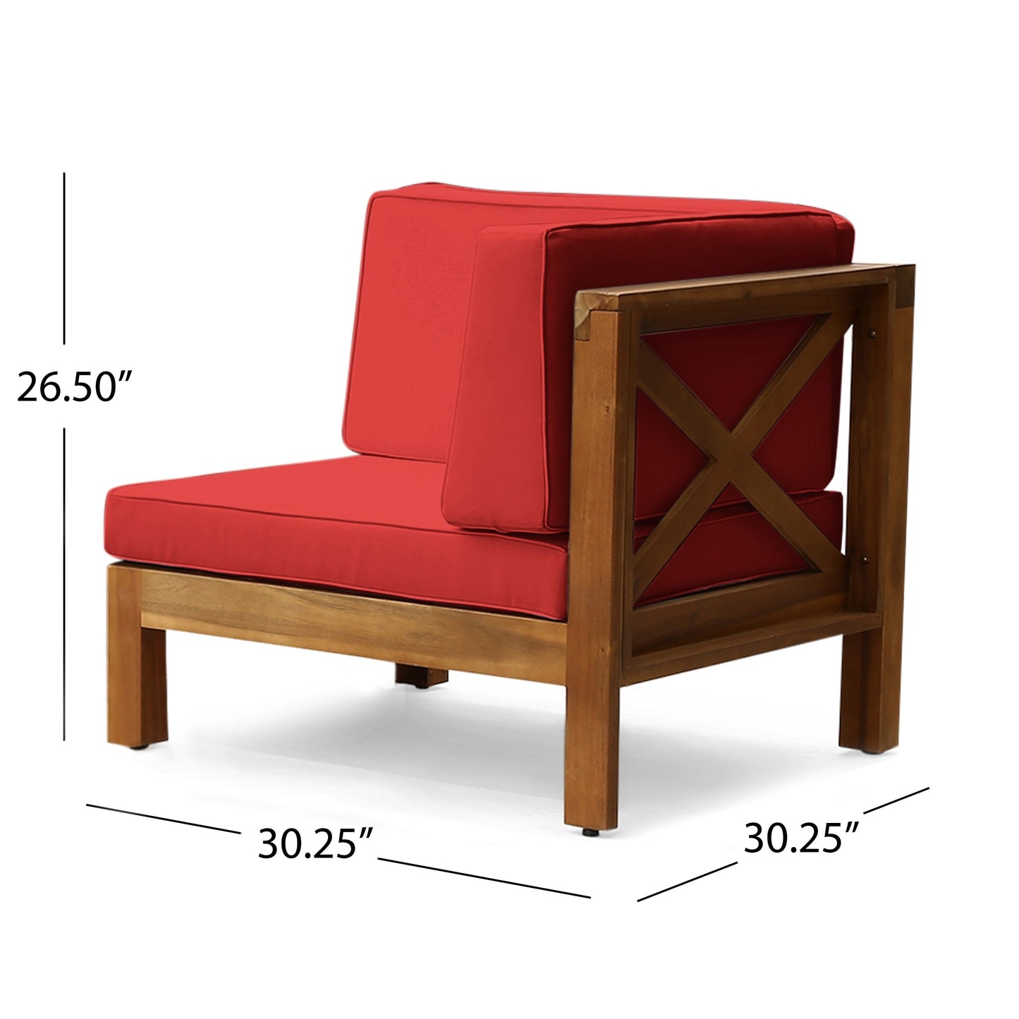 Set da esterno Brava in legno di acacia da 6 pezzi di Christopher Knight Home