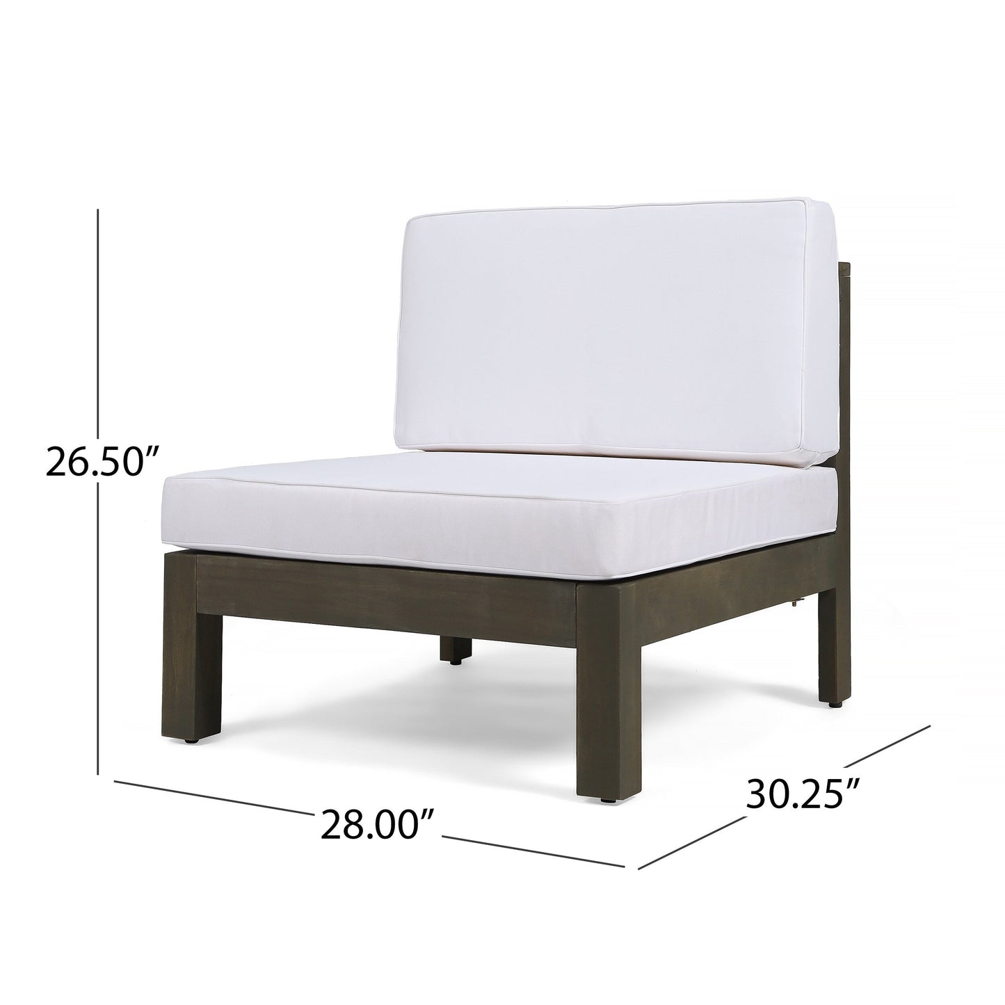 Set da esterno Brava in legno di acacia da 6 pezzi di Christopher Knight Home