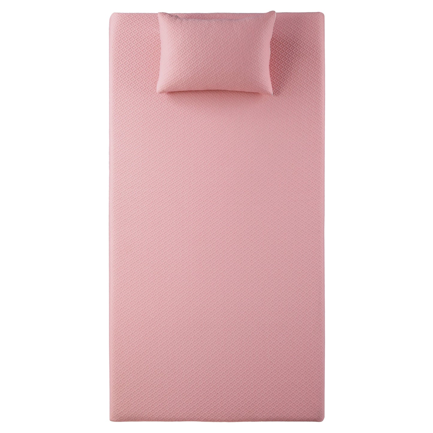 Set di materasso e cuscino in tessuto traspirante, materasso in memory foam con infusione di gel in una scatola