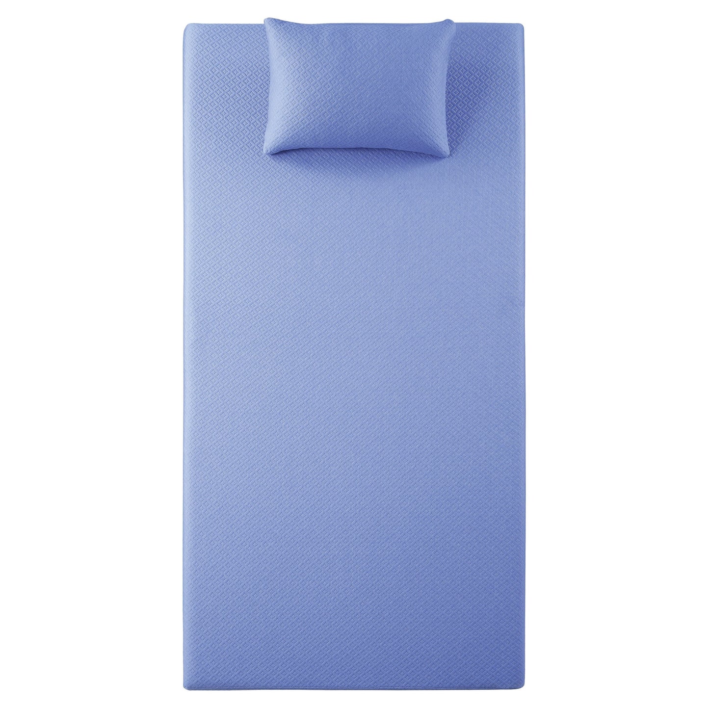 Set di materasso e cuscino in tessuto traspirante, materasso in memory foam con infusione di gel in una scatola