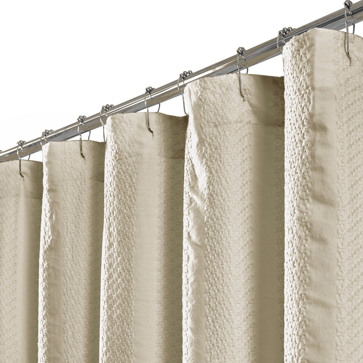 Tenda da doccia a righe in jacquard lavato in capo Billie di Brielle Home