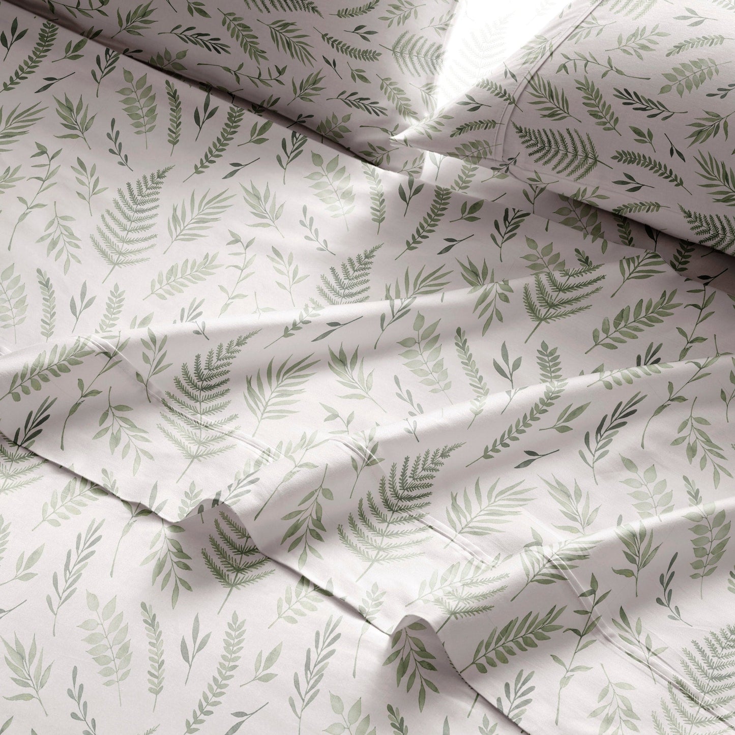 Set di lenzuola stampate in percalle di cotone Brielle Home