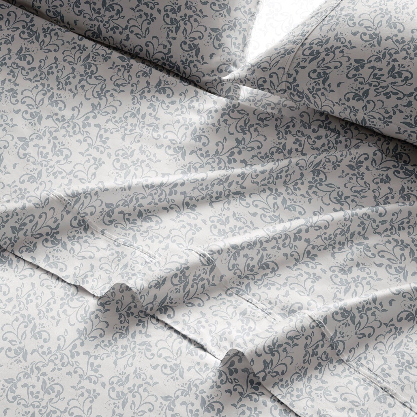 Set di lenzuola stampate in percalle di cotone Brielle Home