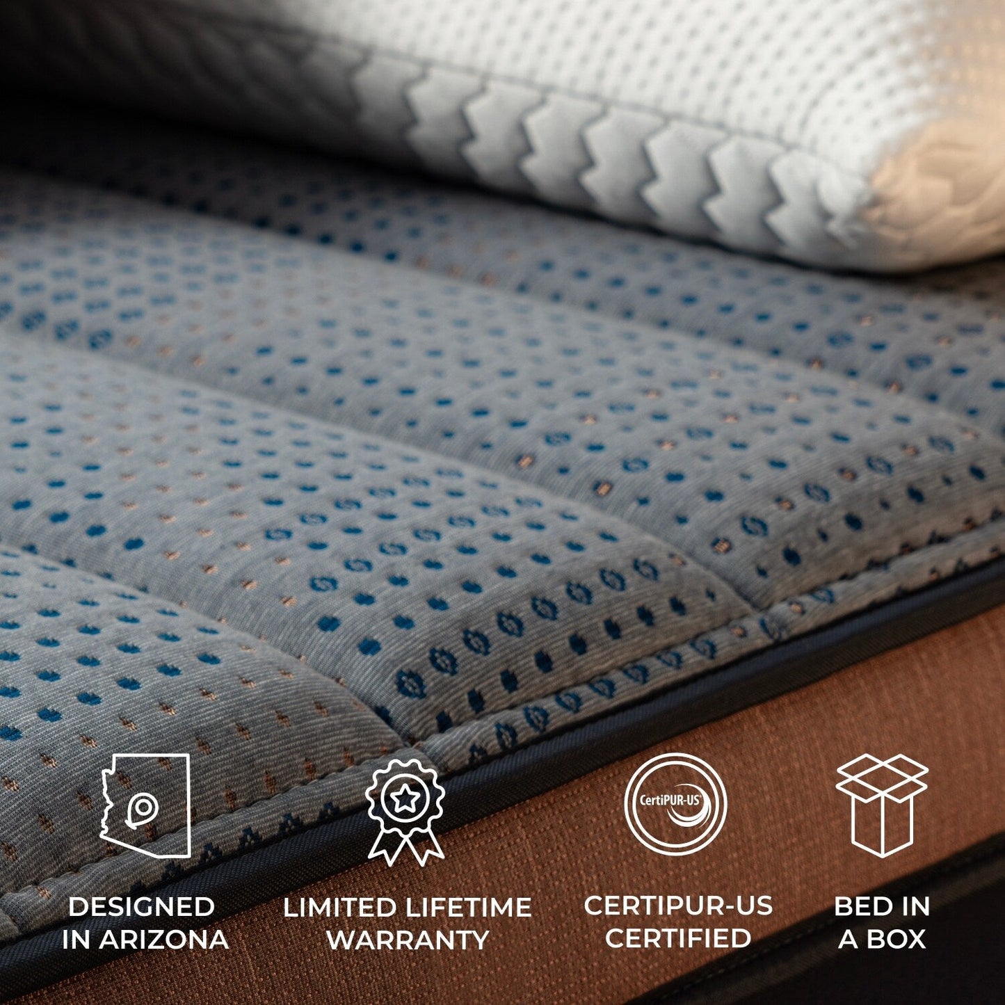 Materasso in schiuma Brooklyn Bedding CopperFlex 12 con schiuma a zone