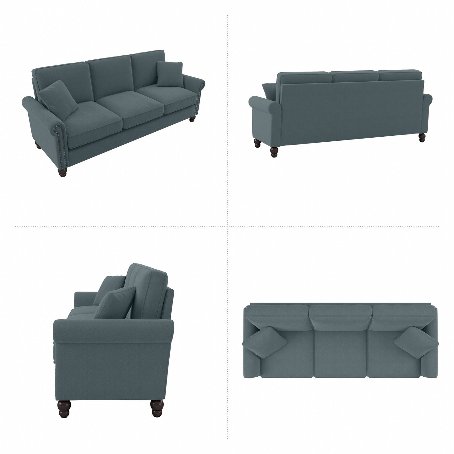 Divano grande da soggiorno a 3 posti Coventry 85W di Bush Furniture