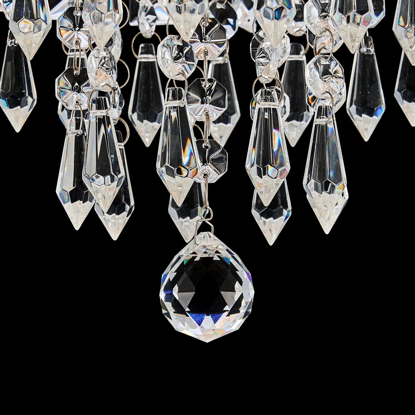 Lampadario da soffitto in cristallo a filo CO-Z 11 a 5 luci