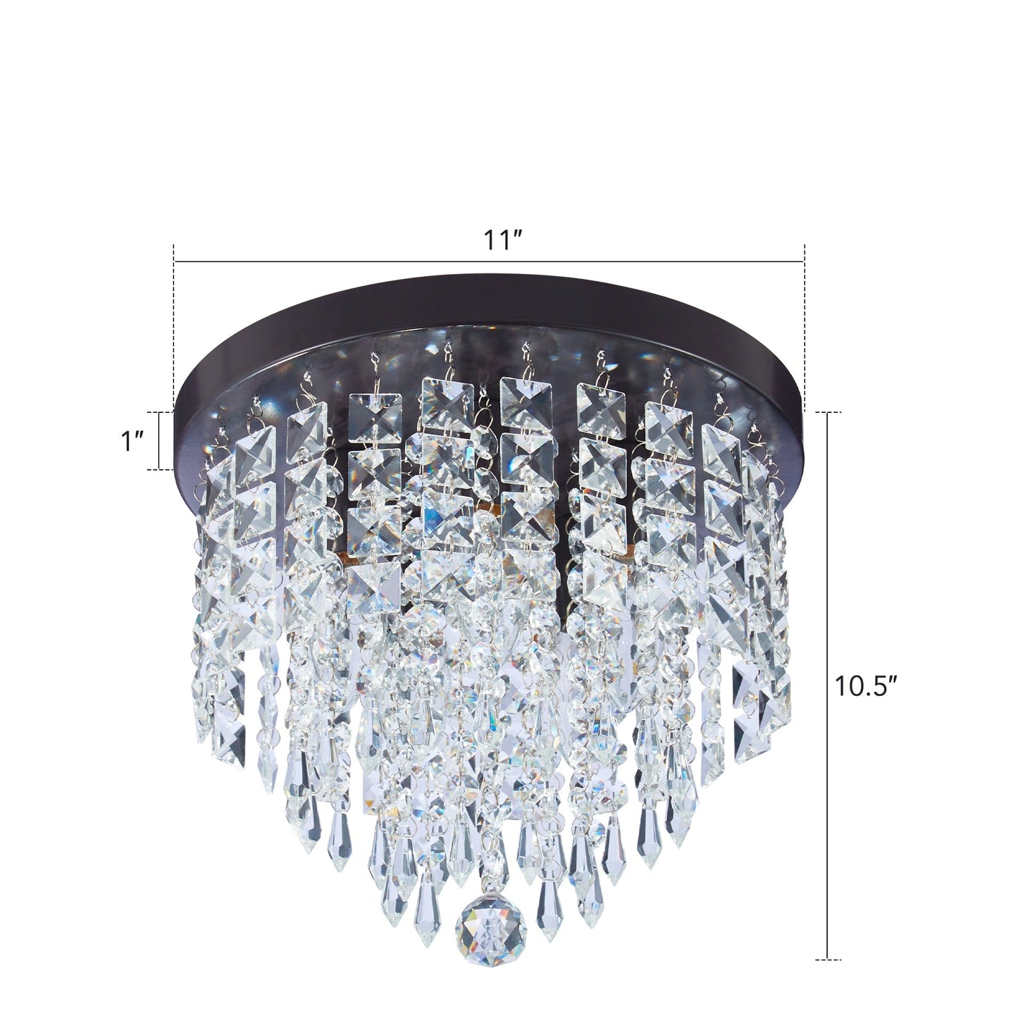Lampadario da soffitto in cristallo a filo CO-Z 11 a 5 luci