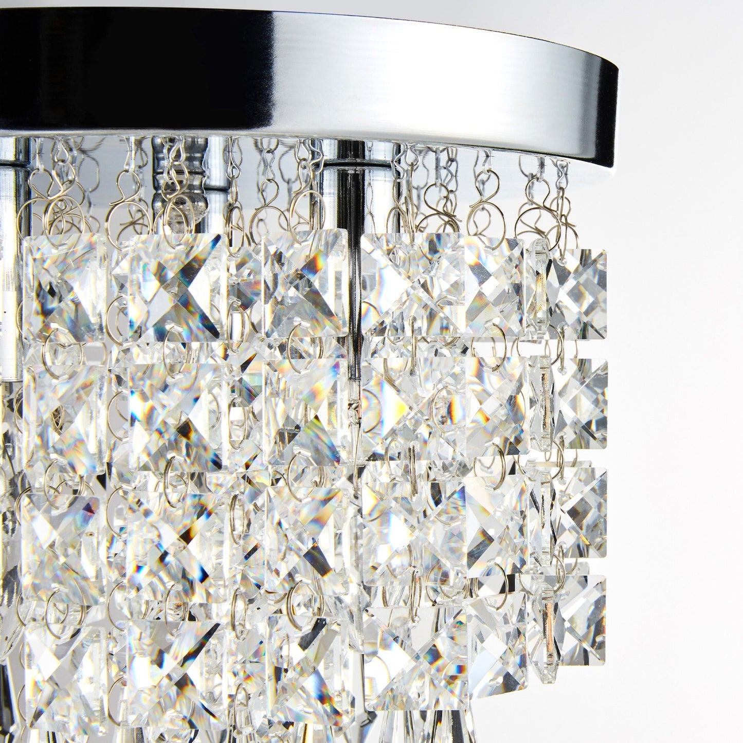 Lampadario in cristallo mini a 3 luci CO-Z con cristalli a goccia
