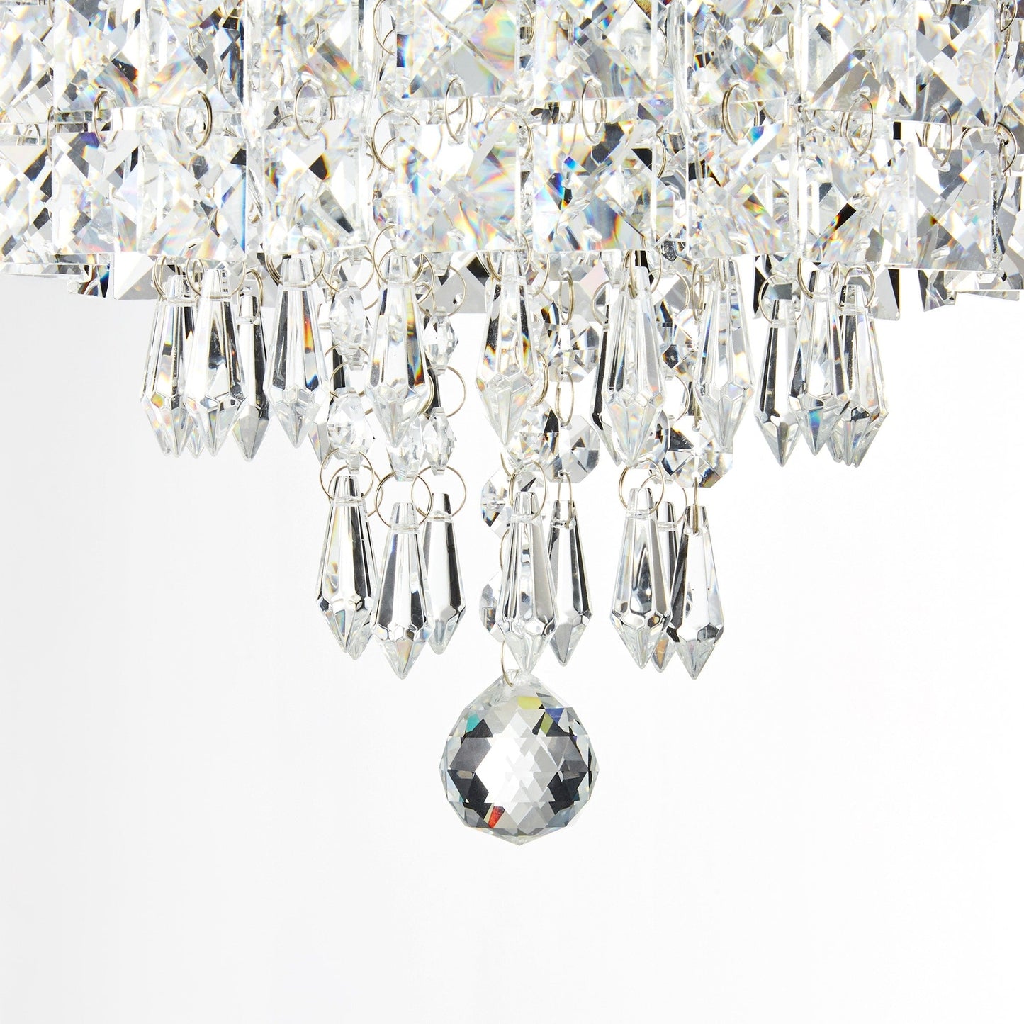 Lampadario in cristallo mini a 3 luci CO-Z con cristalli a goccia