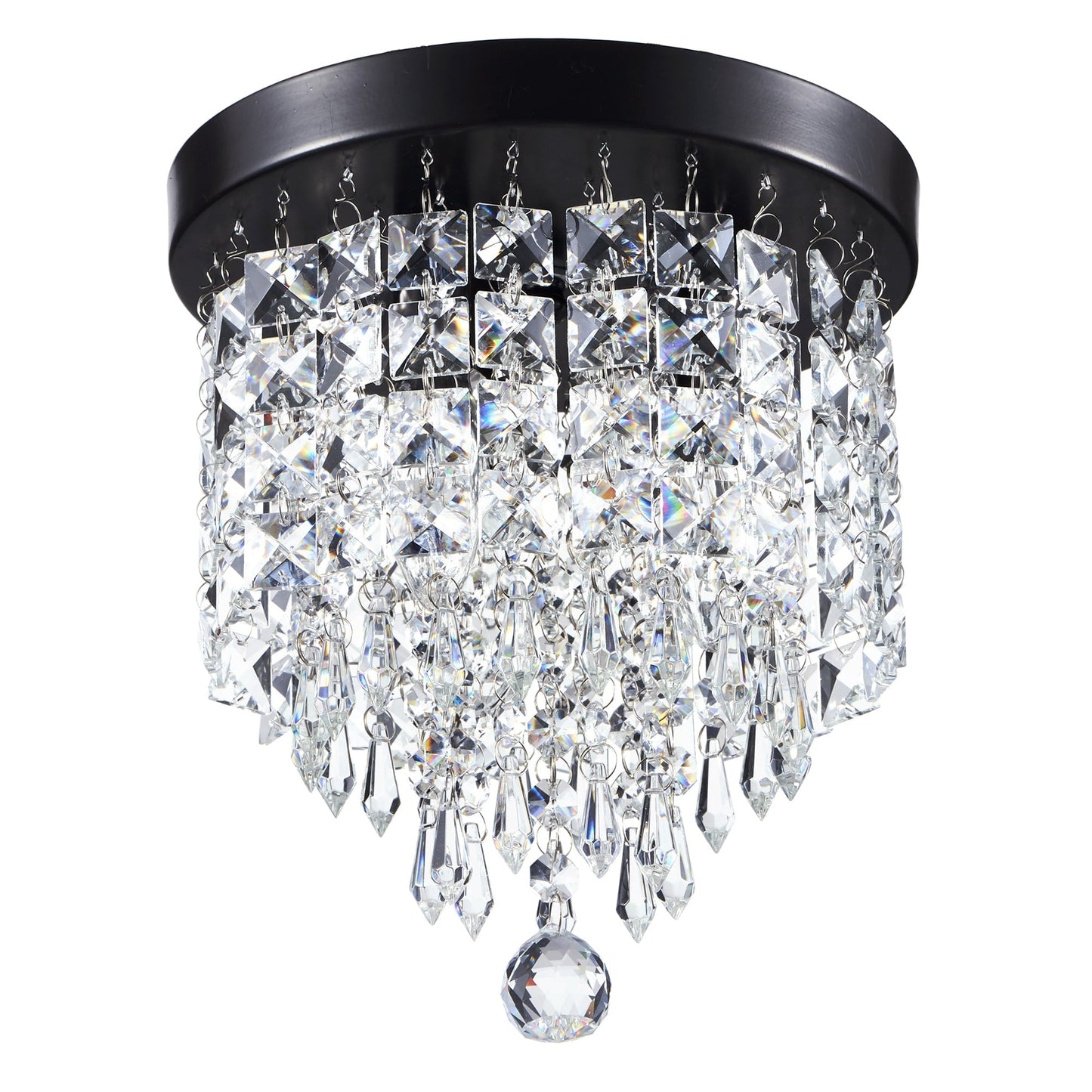 Lampadario in cristallo mini a 3 luci CO-Z con cristalli a goccia