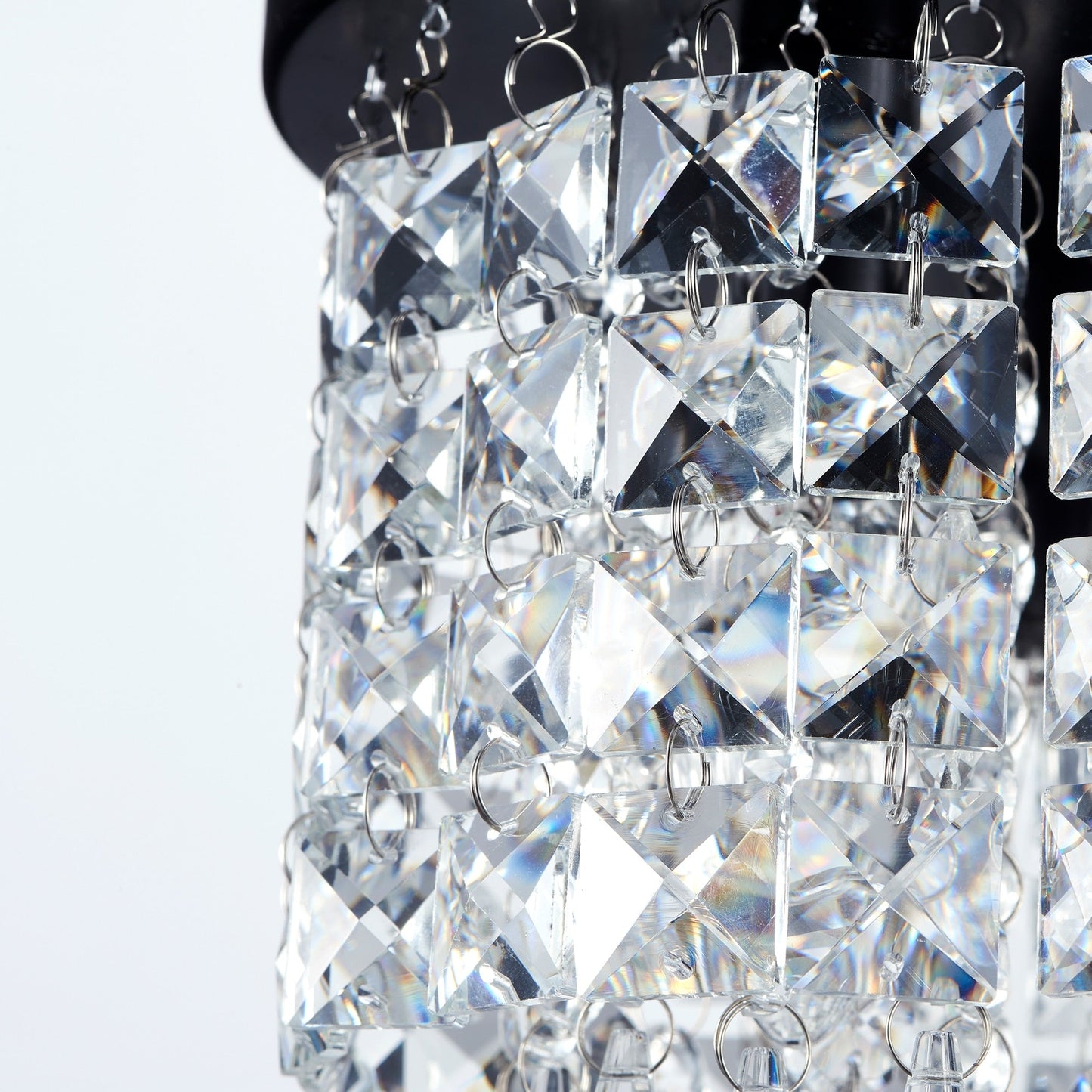 Lampadario in cristallo mini a 3 luci CO-Z con cristalli a goccia